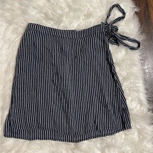 American Eagle XS Striped Wrap Skirt